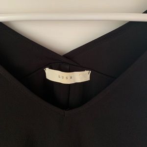 Lush short sleeve blouse with rolled sleeve